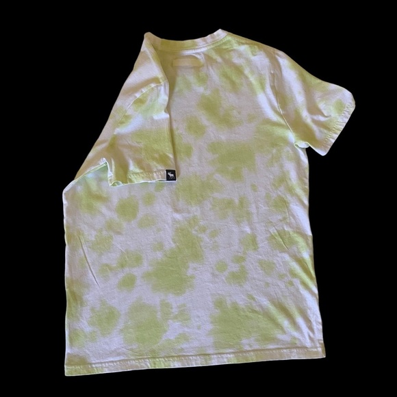 ABERCROMBIE & FITCH BOYS TSHIRT PATTERN PRINT LIME GREEN & WHITE 15/16 NWOT - Picture 5 of 15